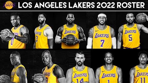 2021 2022 los angeles lakers roster